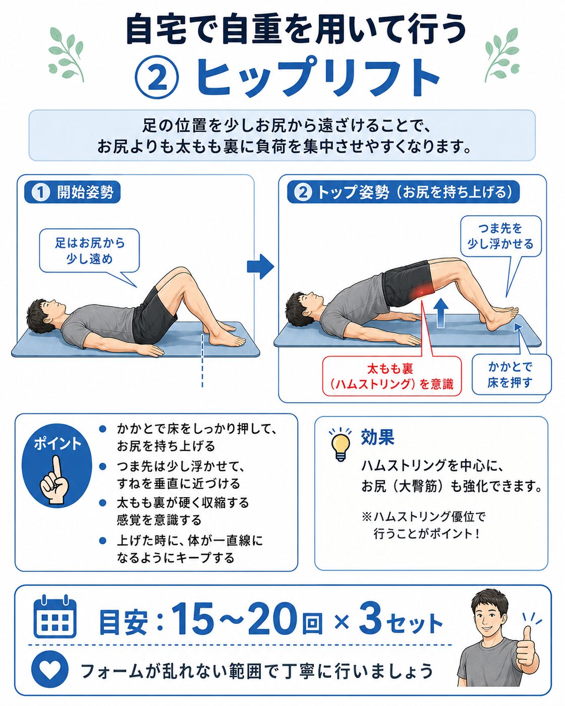 ジムの器具を活用するルーマニアンデッドリフトとレッグカール