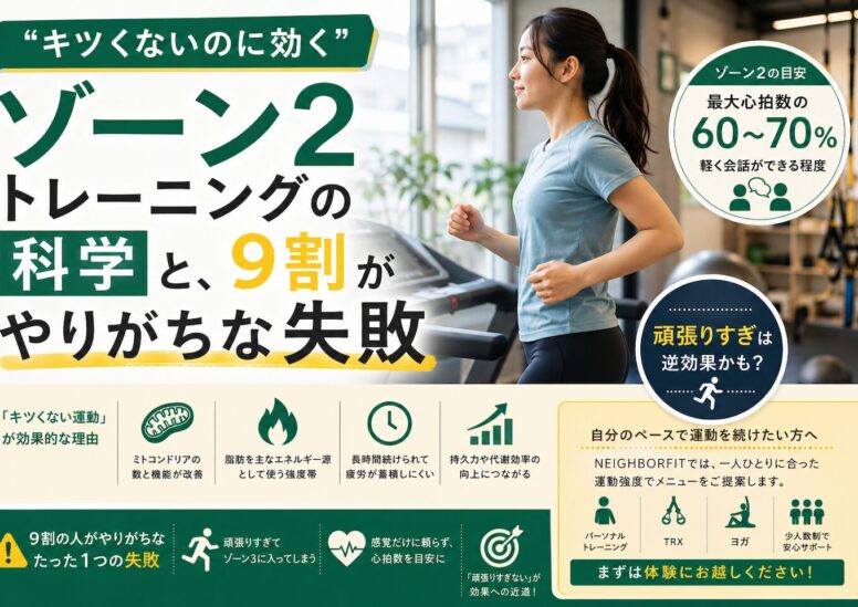 「キツくないのに効く」ゾーン2トレーニングと9割がやりがちな失敗例を解説